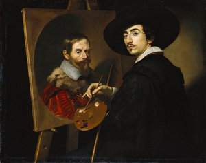 Autoportrait avec chevalet